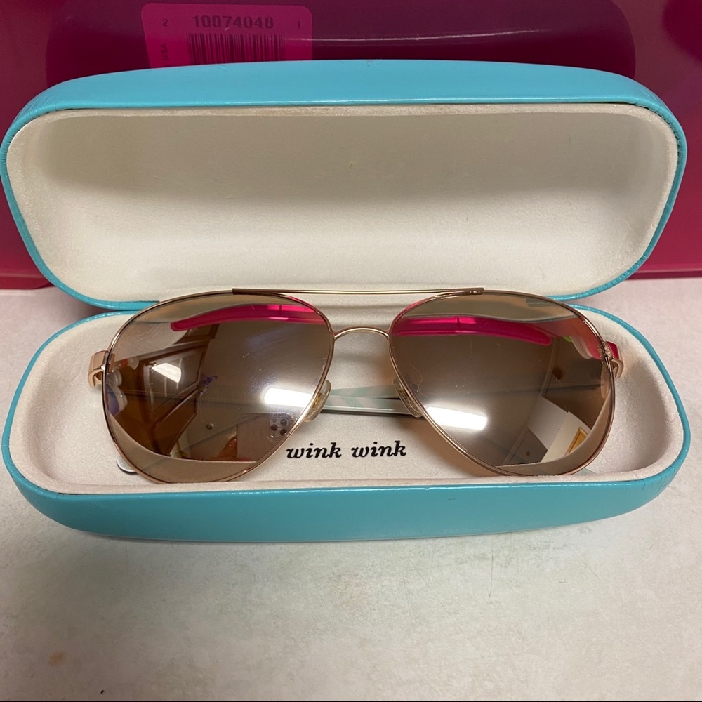 Kate Spade Rose Gold Blossom Sunglasses